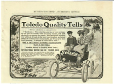1902 Toledo Antique Print Ad International Motor Car Automobile Country Drive picture