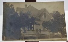 Vintage Real Photo Postcard  House w Couple Unmailed picture