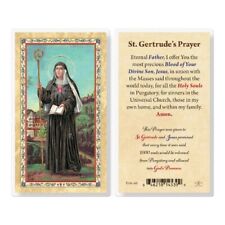 Prayer of Saint Gertrude - Laminated Holy Card E106-441 picture