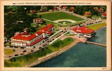 1930'S. TERRACE GABLES HOTEL. BASEBALL DIAMOND. FALMOUTH HEIGHTS MA POSTCARD ZT3 picture