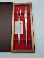 Vintage MCM Kalmar Italy Designs Serving Carving Fork and knife Stainless picture