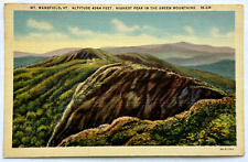 Mt. Mansfield Vermont VT Highest Peak In Green Mountains Landscape View Postcard picture