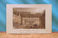 Antique Print - Royal Institution, From Hanover Street, Edinburgh  1829 picture