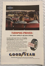 Vintage 1961 Original Print Ad Full Page - Goodyear Tires - For Extra Safety picture