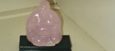 Vintage Pink Budha Figurine On Stand Hong Kong Plastic picture