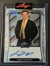 2024 Leaf Independence Day John Travolta Auto SP Silver Refractor Hot Dog #d 2/4 picture