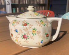Antique TT Teapot Hand Painted Floral with Lid - Vintage Made in Japan picture