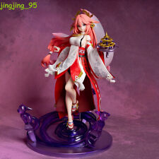 Anime# PVC 24cm Genshin Impact Yae Miko Figure Statue Cosplay Model Toy Collect picture