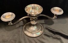 Vintage Gothic Style Silver Plated  Candle Holder with 3 Tiers Classic Dining  picture