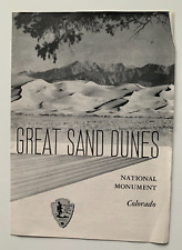 Vtg 1953 Brochure Alamosa Colorado Great Sand Dunes National Monument & Letter picture