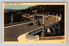 Reading, PA-Pennsylvania, Lindbergh Viaduct Antique, Vintage Postcard picture