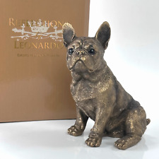 French Bulldog ornament Leonardo bronze effect figurine Frenchie gift, boxed picture