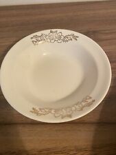 Set of 2 Taylor Smith Taylor BERRY BOWLS with Gold Flowers Golden Floral  USA picture