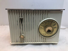 Vintage Philco 824-124 radio White -  tested Working picture