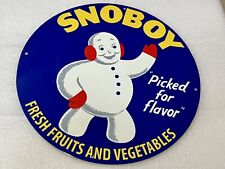 Snow Boy Produce General Store Vintage Style Heavy Steel Metal Sign picture