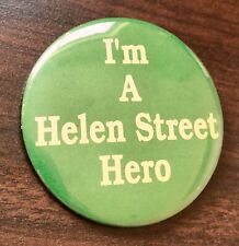 VTG Hamden Connecticut I’m a Helen Street School Hero Button Elementary Conn CT picture