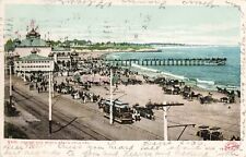 Casino and Beach Santa Cruz California CA Trolley Pier 1906 Postcard picture
