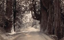 RPPC Redwood Highway CA California Classic Car Automobile Photo Vtg Postcard X1 picture