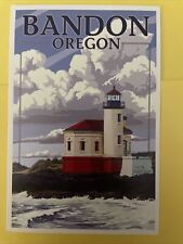 Lantern Press Postcard Brandon, Oregon Coquille River Lighthouse picture