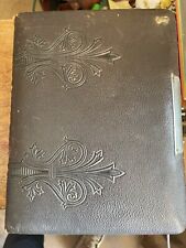ANTIQUE PHOTOGRAPH ALBUM WITH 36 Cabinet Cards Of Family Children & Babies picture