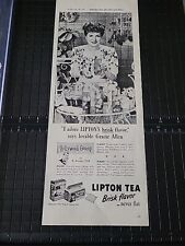 1945 GRACIE ALLEN Lipton Tea  Print Ad 5x14  picture