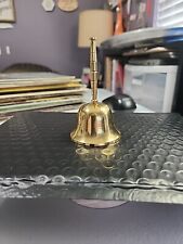 Vintage Small Solid Brass Bell 3.5 Inches Tall picture