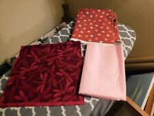 Deb Strain Valentine + Kona Bay Dragonfly + Painted Bows Pink Fabric Lot picture