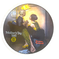 Mothers Day 1981 Rockwell Society America Collector Plate  After the Party 8.5
