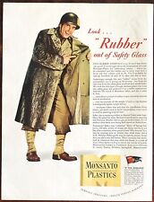 1942 Monsanto Plastics World War II Full-Page Print Ad America-At-War picture