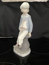 Lladro #4810 Sailor Boy With Yacht Sailboat Figurine picture
