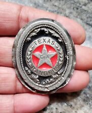 Vintage Obsolete RARE Texas Rangers Badge Medallion picture
