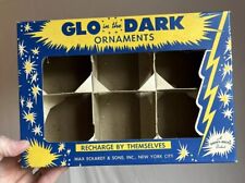 Vintage Shiny Brite Glo In The Dark Ornament BOX ONLY/USA picture