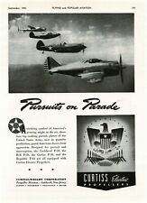 1941 CURTISS Electric Propellers used on P-38 P-39 P-40 P-43 Vintage Print Ad picture