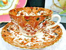 RADFORDS tea cup and saucer Victoria pattern teacup gold gilt imari England 30s picture