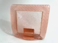Vintage Square Pink Glass  Photo Frame Picture Size 3