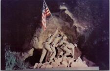 1969 LAGUNA BEACH California Postcard FESTIVAL OF THE ARTS No 14 - Iwo Jima Flag picture