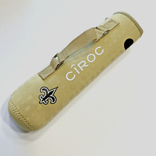 NFL The New Orleans Saints Ciroc Vodka Bottle Sleeve with Handle Black and Gold picture