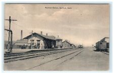 1914 Railroad Station Guilford CT Connecticut Postcard View picture