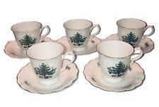 Nikko HAPPY HOLIDAYS Coffee Tea Cups & Saucers Christmas holiday mugs - 5 Sets picture
