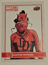 2021-22 Upper Deck Marvel Annual Elektra Natchios Canvas Variant Card #23 picture