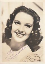 Hollywood * LINDA DARNELL †41 Lovely ink, hand signed vintage Sepia 5x7 pic picture