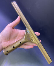 Vintage 20th C. Brass Squeegee Cleaning Tool Unger U.S.A Mid-Century picture