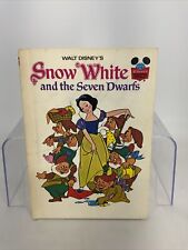 Vintage 1973 Walt Disney Snow White & The Seven Dwarfs By Random House Hardcover picture