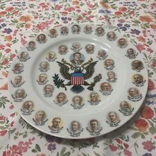 Vintage 1981 Collector's Plate /Pitcher President Reagan & The Presidents 10x10 picture