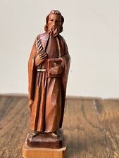 Vintage Wooden Jesus St. James Hand Carved Italy 3.5” picture