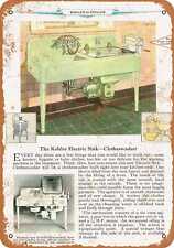 Metal Sign - 1929 Kohler Electric Sink Clothes Washer -- Vintage Look picture