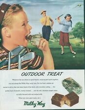 1948 Milky Way Golf Club Ball Golfers Outdoor Treat Caddy Vintage Print Ad C11 picture