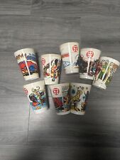 1977 Marvel Comic Cups Set Of 8 From 7 Eleven picture
