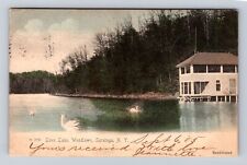 Saratoga NY-New York, Woodlawn, Love Lake, Antique Vintage c1905 Postcard picture
