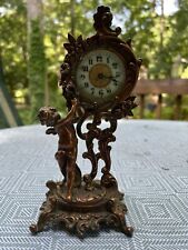 Antique Ansonia Empire Style Cherub Mantel Clock picture